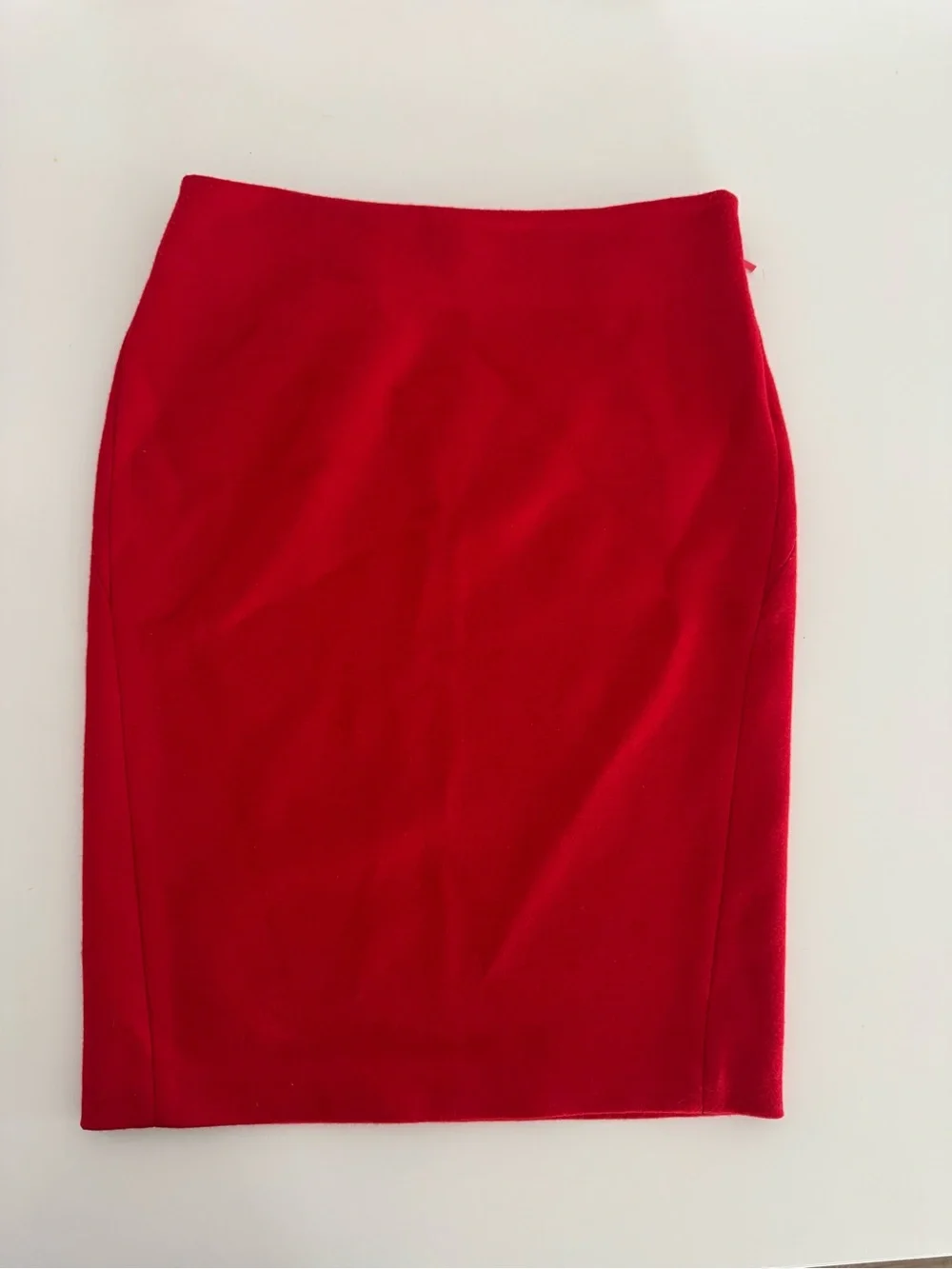 FENDI Red Skirt 100% Wool with Silk Lining